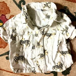 0-3 month leopard print shirt